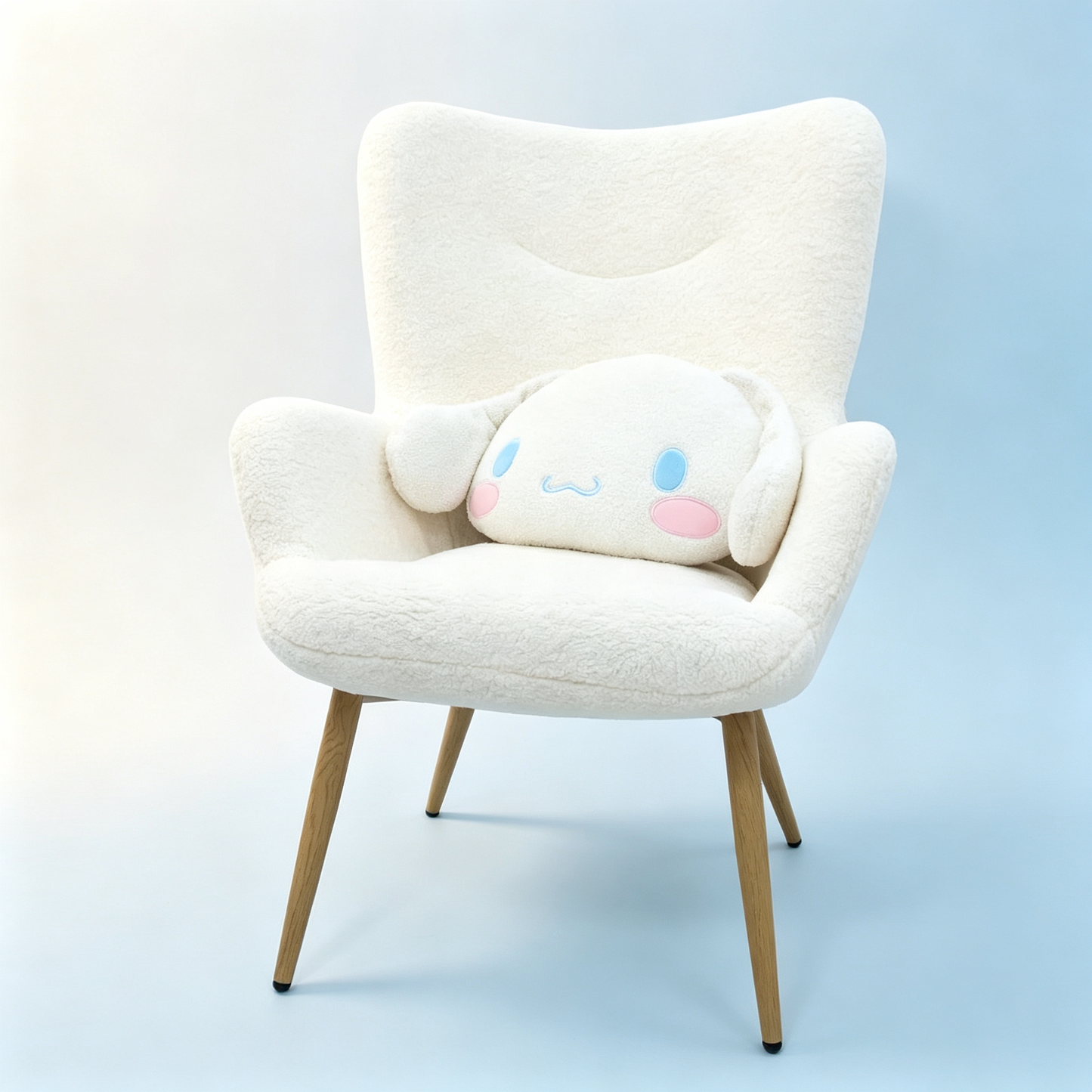 Soft Plush Character Face Throw Pillow