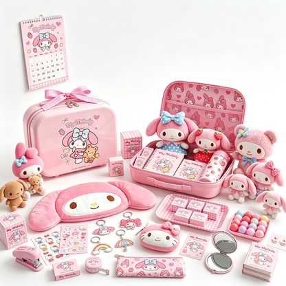 Cinnamoroll Champagne Pink Heart Mini Suitcase - 14 Inch