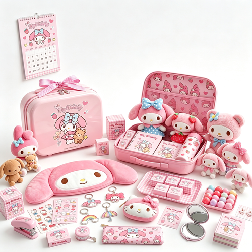 Cinnamoroll Champagne Pink Heart Mini Suitcase - 14 Inch