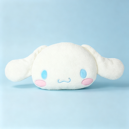 Soft Plush Character Face Throw Pillow