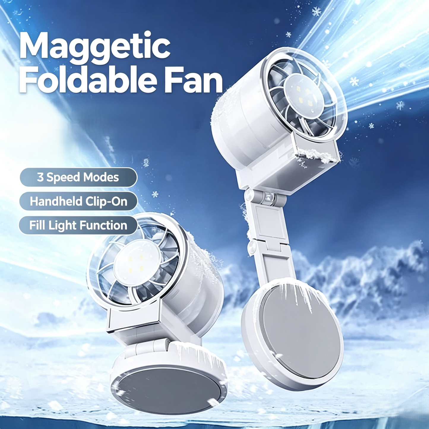 Magnetic Foldable Phone Cooling Fan