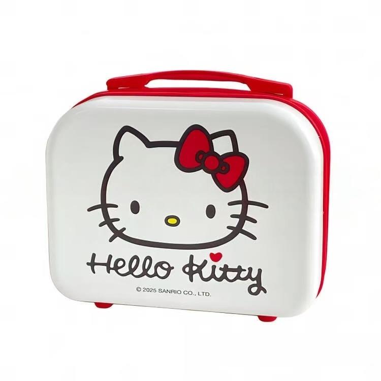White [Avatar] Hello Kitty Handheld Storage Box, 14-inch