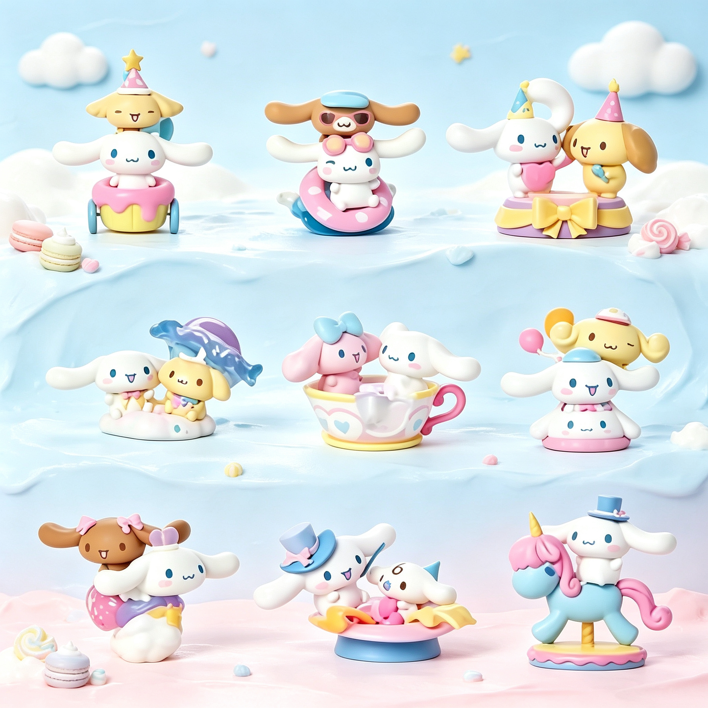 Cute Cartoon Mini Collectible Figures, Decorative Ornaments for Display &amp; Gift