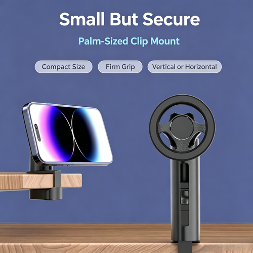 Portable Magnetic Clip-On Phone Mount