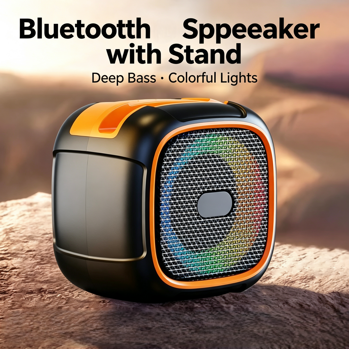 Portable Bluetooth Speaker with Phone Stand