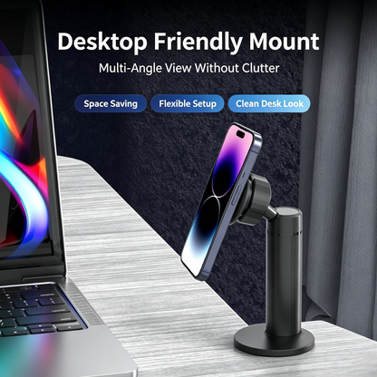 Portable Magnetic Clip-On Phone Mount