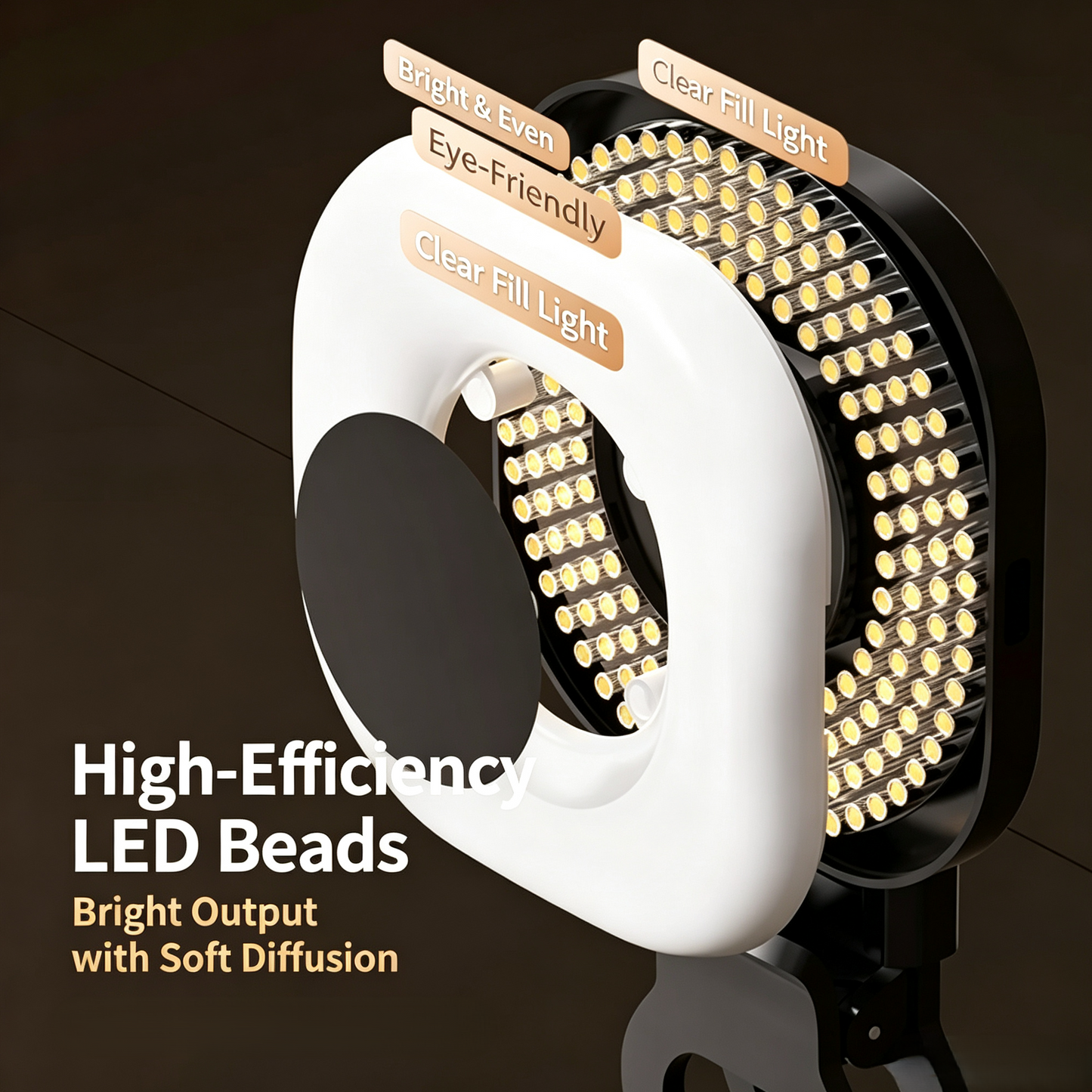 Portable Clip-On Selfie Ring Fill Light