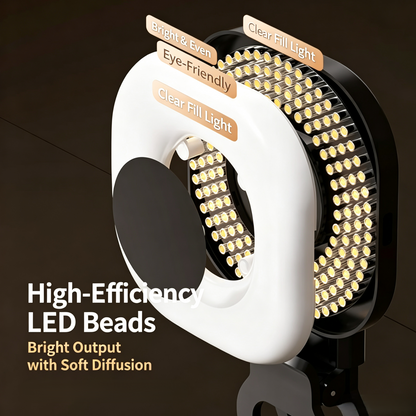 Portable Clip-On Selfie Ring Fill Light