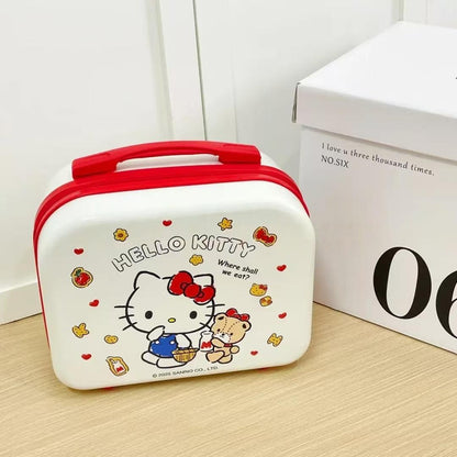 White [Basket] Hello Kitty Bear Storage Box, 14-inch