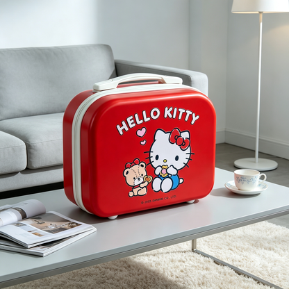 Red [Cookie] Hello Kitty Bear Storage Box, 14-inch