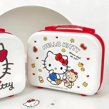 White [Basket] Hello Kitty Bear Storage Box, 14-inch