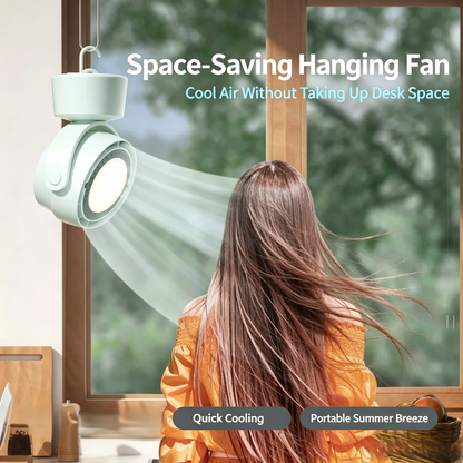 Portable Bladeless Circulation Fan with LED Camping Light