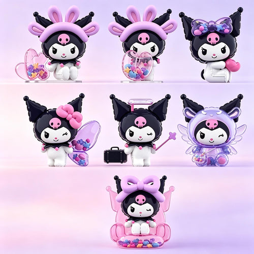 Cute Character Figurine Collectible Toy with Colorful Bead Accessories