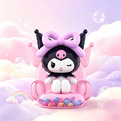 Cute Character Figurine Collectible Toy with Colorful Bead Accessories